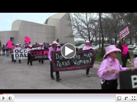 Occupy Dallas, CodePINK Posse: Bust Bank of America