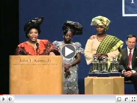 Leymah Gbowee's acceptance speech at the JFK Profile in Courage Award® ceremony, May 18, 2009