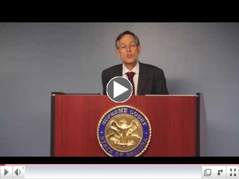 AZ  Supreme Court Chief Justice Scott Bales speaks about Kids at Hope