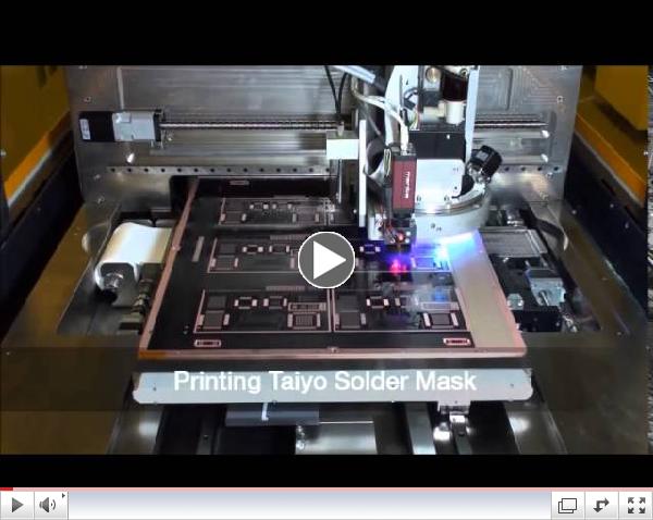 Taiyo's Inkjet Solder Mask Applied with Meyer Burger's PIXDRO IP410 Printer