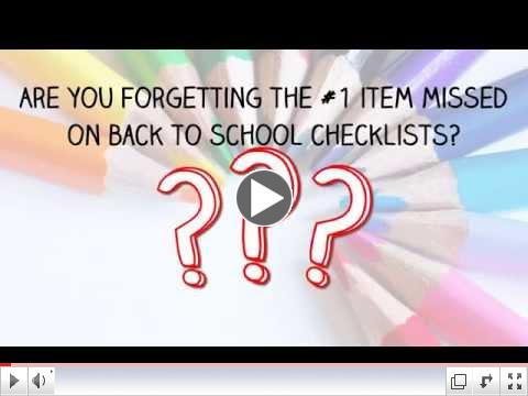 Back to School - Are you missing something?