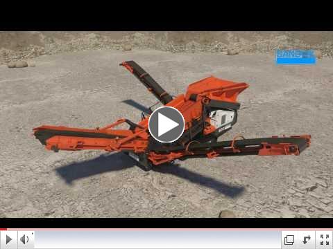 Sandvik QE241 mobile scalping screen - Features animation