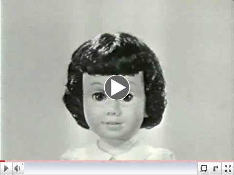 Vintage Chatty Cathy toy doll TV Commercial 1960's