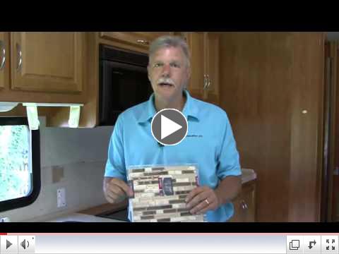 RV Kitchen Tile DIY Project 