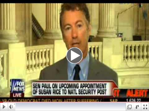 Rand Paul over Obama Promoting Susan Rice to be Top Security Adviser: Misleading Americans