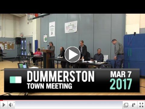Dummerston Town Meeting