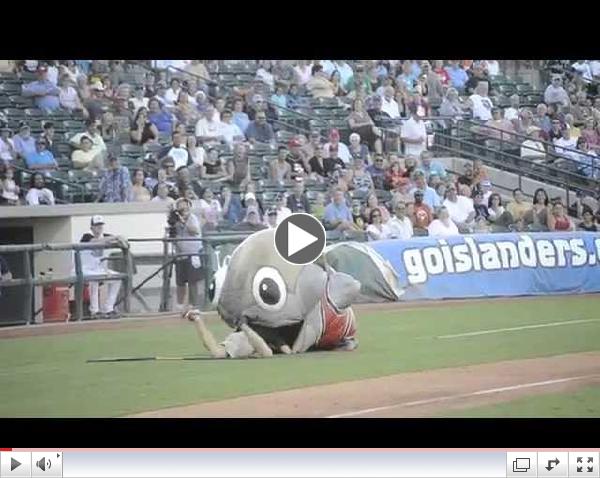 Fish Mascot Eats Worker (Original)