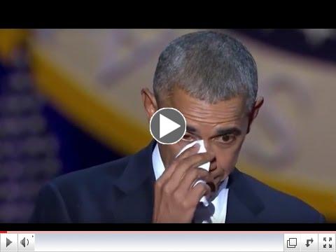 Obama Gets Emotional Thanking Michelle Obama at Farewell Speech/ Address Chicago 01/10/2017