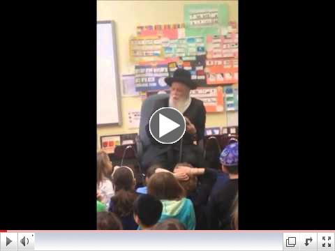 The Bostoner Rebbe Visits Hillel Academy