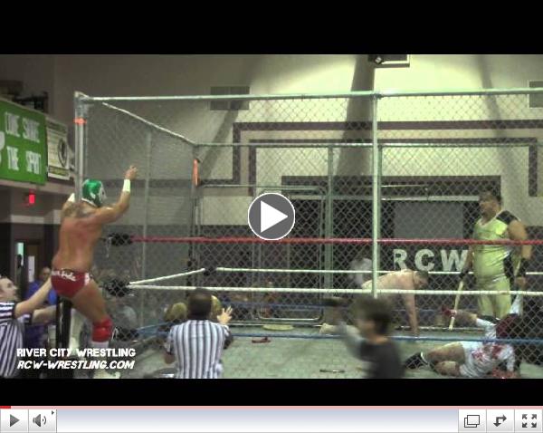 River City Wrestling (RCW) - Sicodelico Jr speaks after a brutal Steel Cage Match