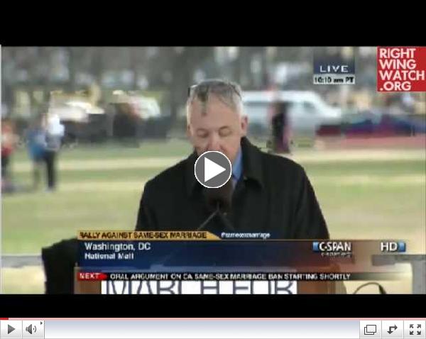 Gay Tea Party Activist Denounces Gay Marriage at NOM Rally