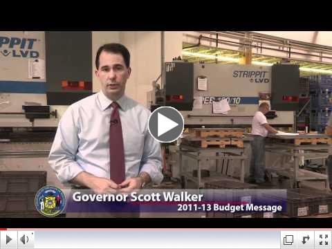 Governor Walker 2011-13 Balanced Budget Signing Message