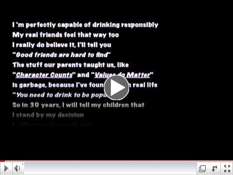 I Believe by Timothy Shoemaker (Incredible Backwards Video About Teen Drinking) Generic Version