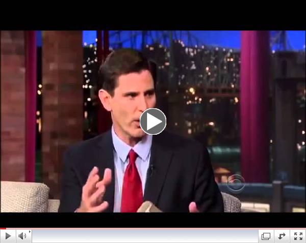 Mark Jacobson interview on David Letterman   October 9, 2013