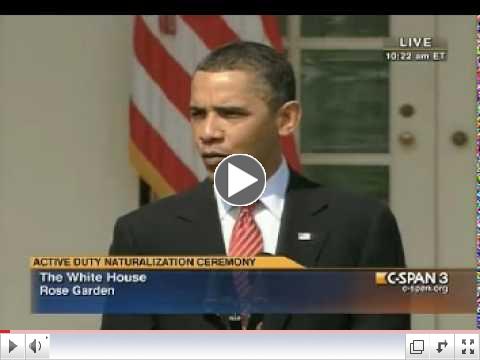 President Obama Regarding Arizona's SB 1070