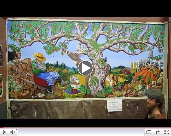 Downtown play area mural