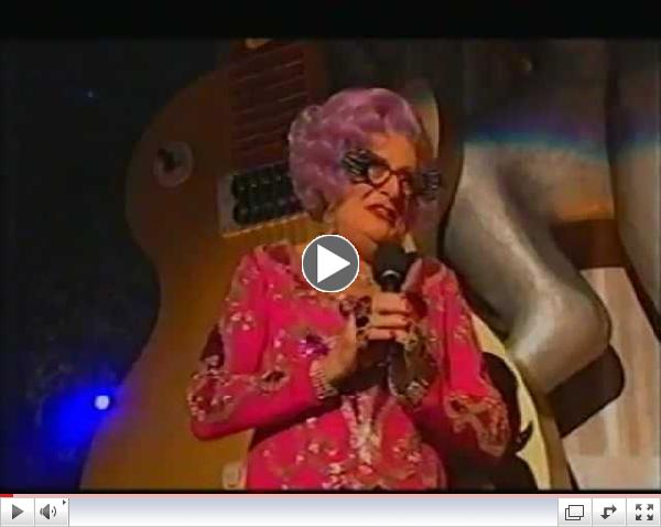 Dame Edna introduces The Queen