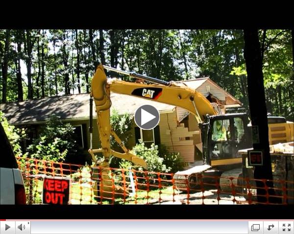 Former Sautner Home Demolition by Cabot -  9-4 and 9-5-13