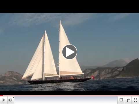 185' Yacht Regina Sailing on the Coast of Turkey