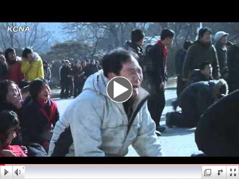 North Koreans weeping hysterically over the death of Kim Jong-il