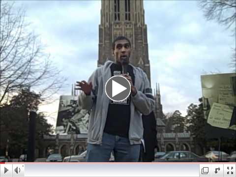 Braveen Ragunanthan on Global Health -- Duke MLK Day sit-in