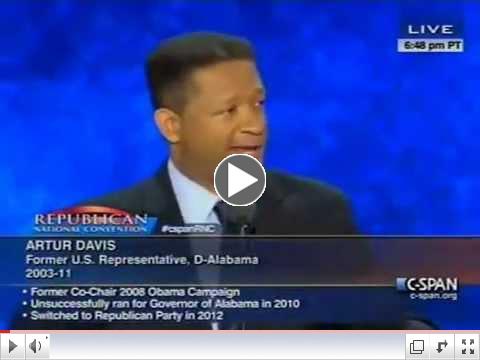 Rep. Artur Davis RNC Full Speech 2012, Appeals To IndependentsTo Correct Mistake Of 2008