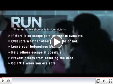 YouTube Video:  Surviving an Active Shooter Event