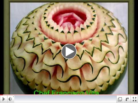 FRUITS AND VEGETABLES CARVINGS Step by Step - www.cheffranciscovita.com.br