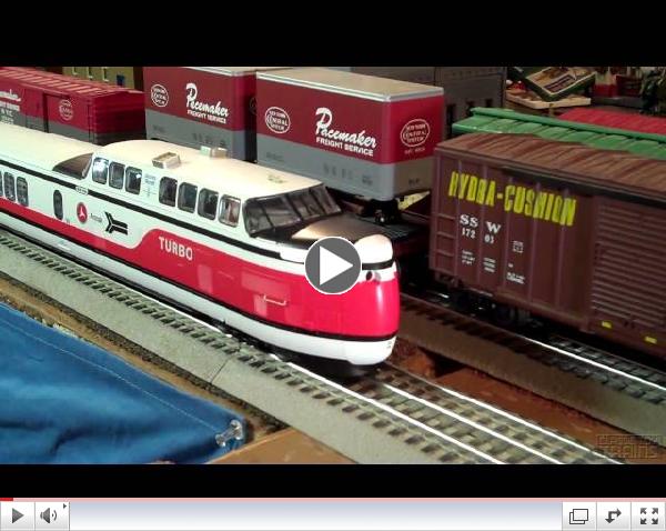 Classic Toy Trains reviews MTH's new O gauge Turbotrain