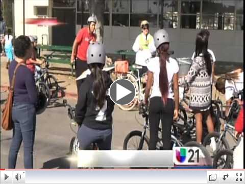Giving Back to Community Leaders at Bike Build Out (KFTV Univision 21 - 11/7/15) 