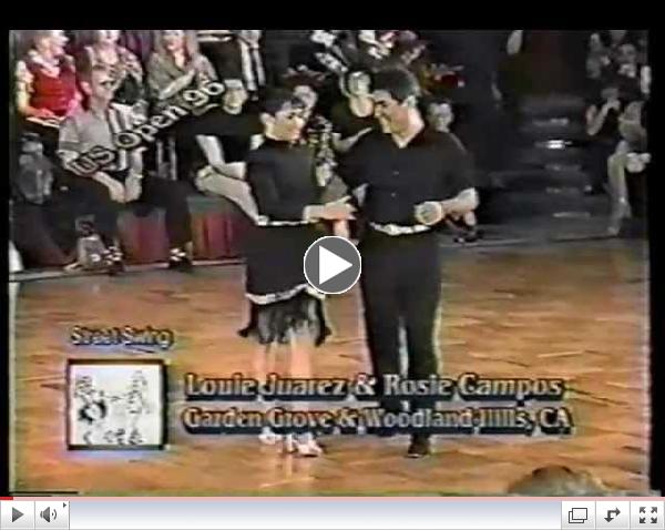 Louie Juarez & Rosie Campos - 2nd Place - 1996 US Open Street Swing Division - WCS