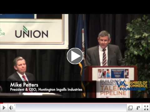 Mike Petters, President & CEO, Huntington Ingalls Industries and Chair, Virginia Business Council