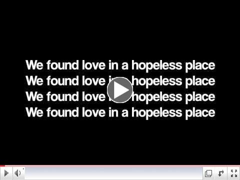 Rihanna - We Found Love (LYRICS)
