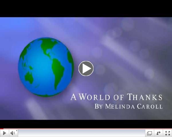 A WORLD OF THANKS