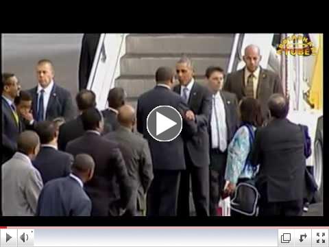 Presidents Obama Arrives in Ethiopia 