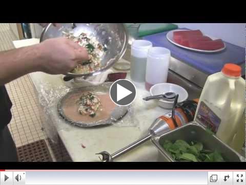 Chef Jesse Matz Prepares Chicken Roulade and Sicilian Salad w/Tuna Carpaccio & Red Wine Vinaigrette