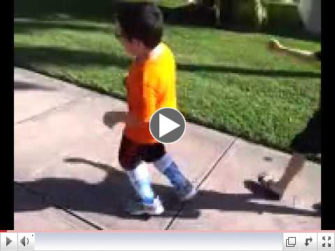 Ortho Pro practitioner Kinsey Herrin, MSPO,CO/LO fits little Juan with his new orthotic device