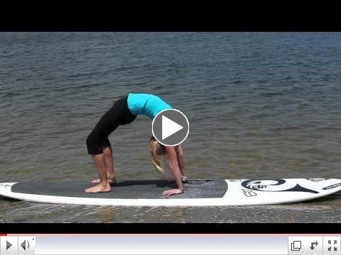Stand Up Paddle (SUP) Yoga Tutorial: How to do ADVANCED WHEEL POSE