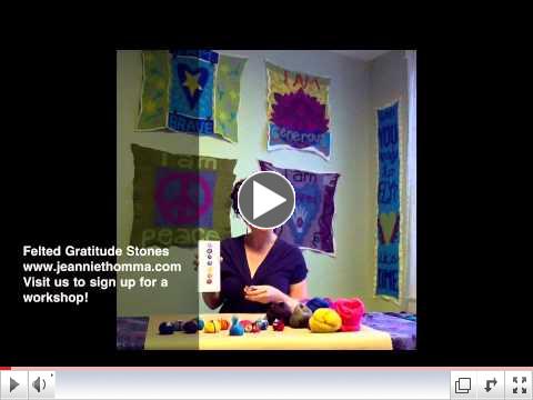 Gratitude Stones, Hand-Felted Wool