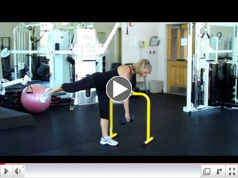 Fitness Pointe One Leg  Plank Squat and Deadlift Plank