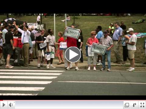 Obama Campaign Stop Protest