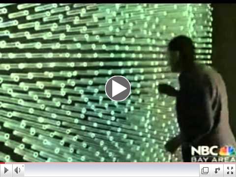 Solyndra Glass Tubes Being Used as Art Work in Berkeley Garden