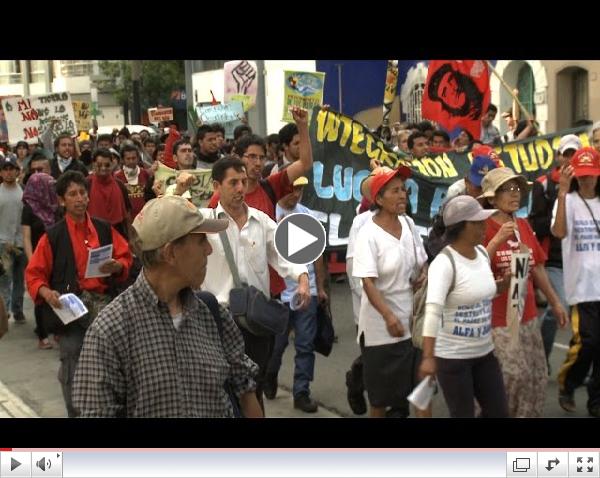 From the Streets to the Suites, Protesters Call for Climate Justice at Corporate Gathering in Lima