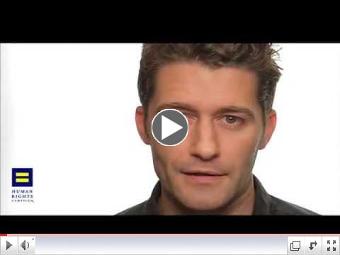 Matthew Morrison for HRC's Americans for Marriage Equality