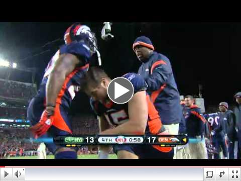 Tim Tebow Game Winning  Touchdown vs. Jets