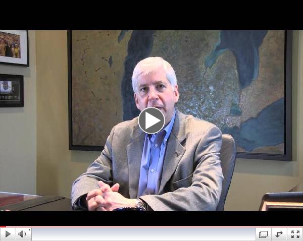 Governor Snyder Speaks about Right to Work in Michigan