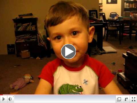 3-year-old recites poem, 