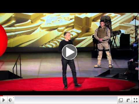 Eythor Bender demos human exoskeletons