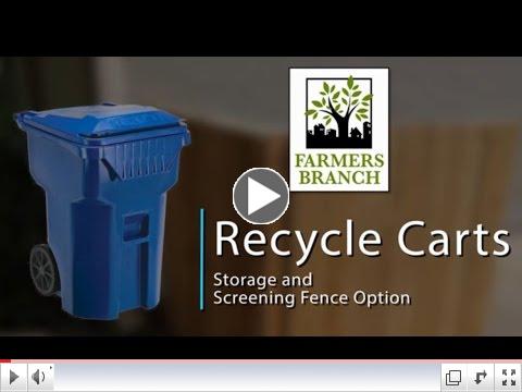 Storage & Screening of Recycling Carts