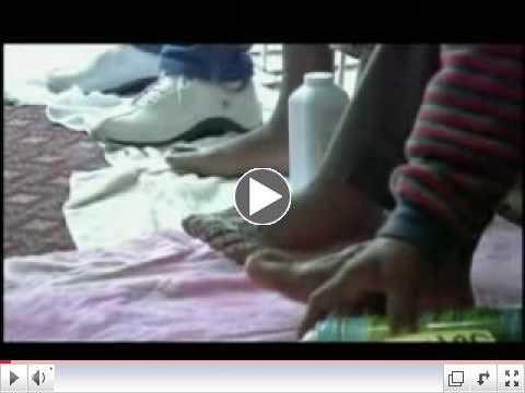 Homeless Foot Washing